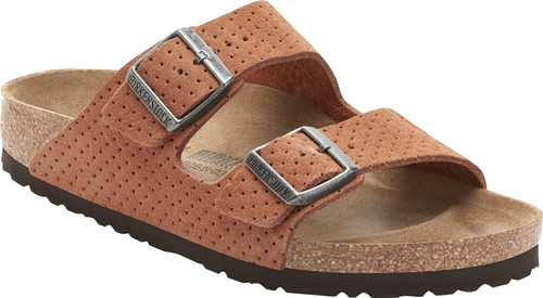 Herren Pantoletten BIRKENSTOCK ARIZONA LEVE DOTTED BURNT ORANGE