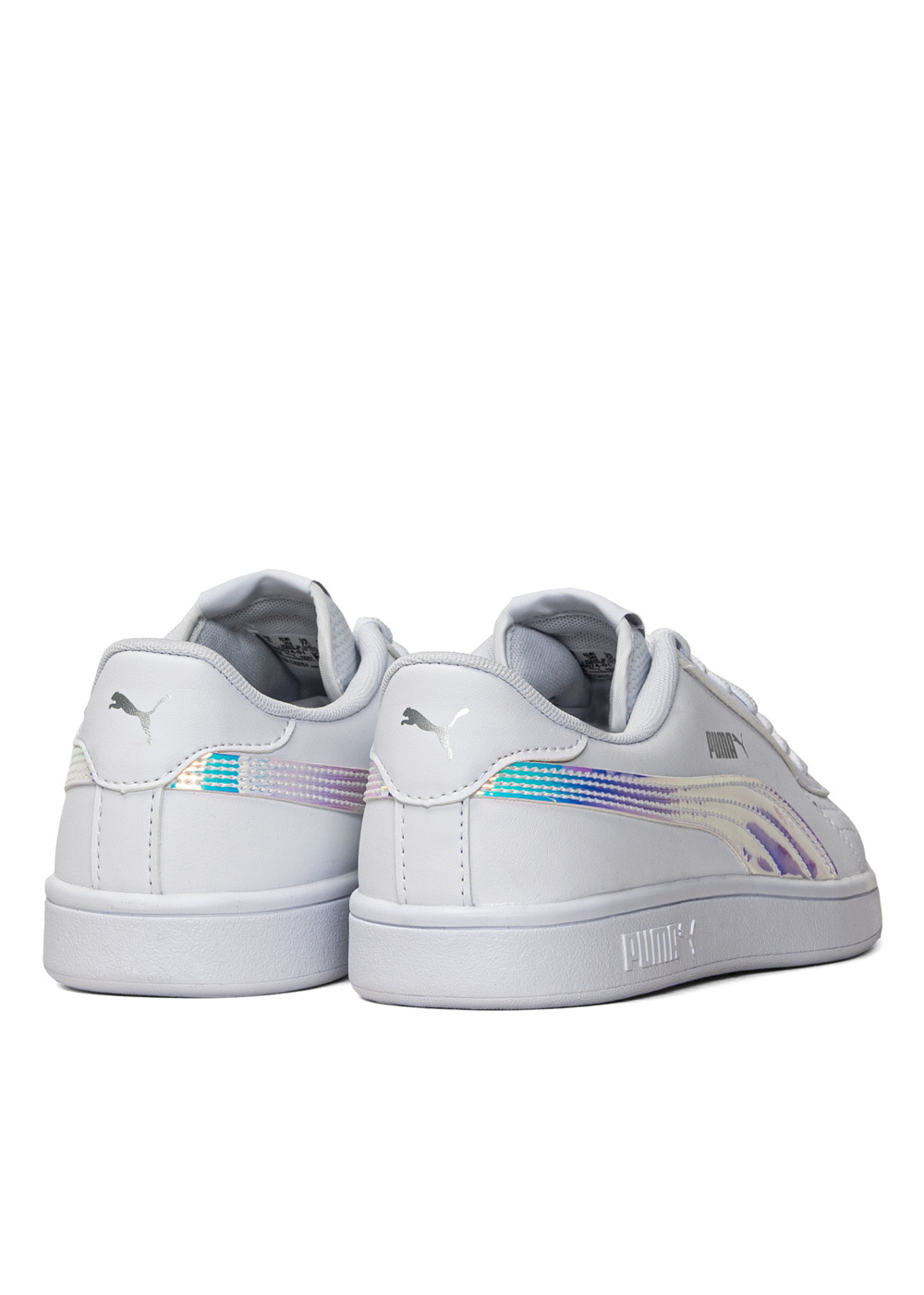 Damen Sneaker Weiß Puma Smash v2 Holo 25,99 € Sneaker Peeker