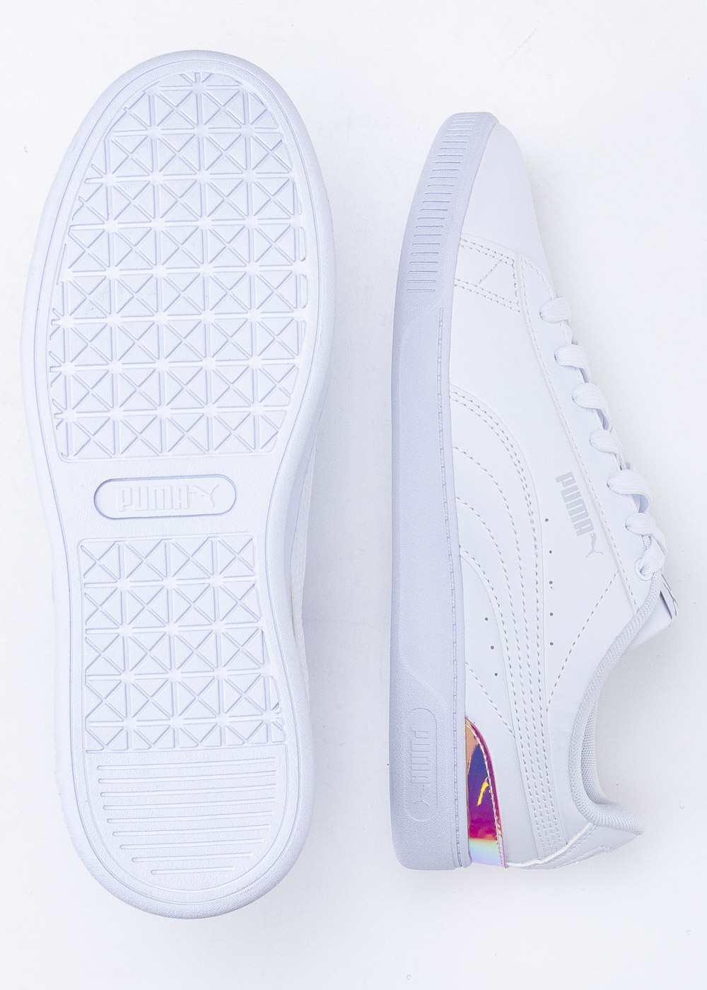 Damen Sneakers Weiß Puma Vikky 3 Holo 30,99 € Sneaker Peeker