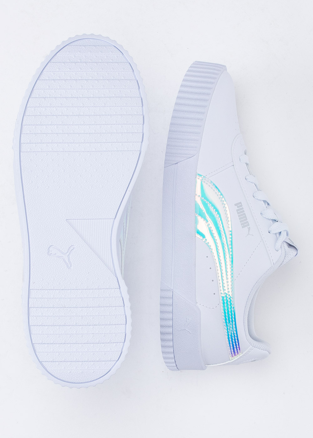 Damskie Sneaker Weiß Puma Carina Holo 32,99 € Sneaker Peeker