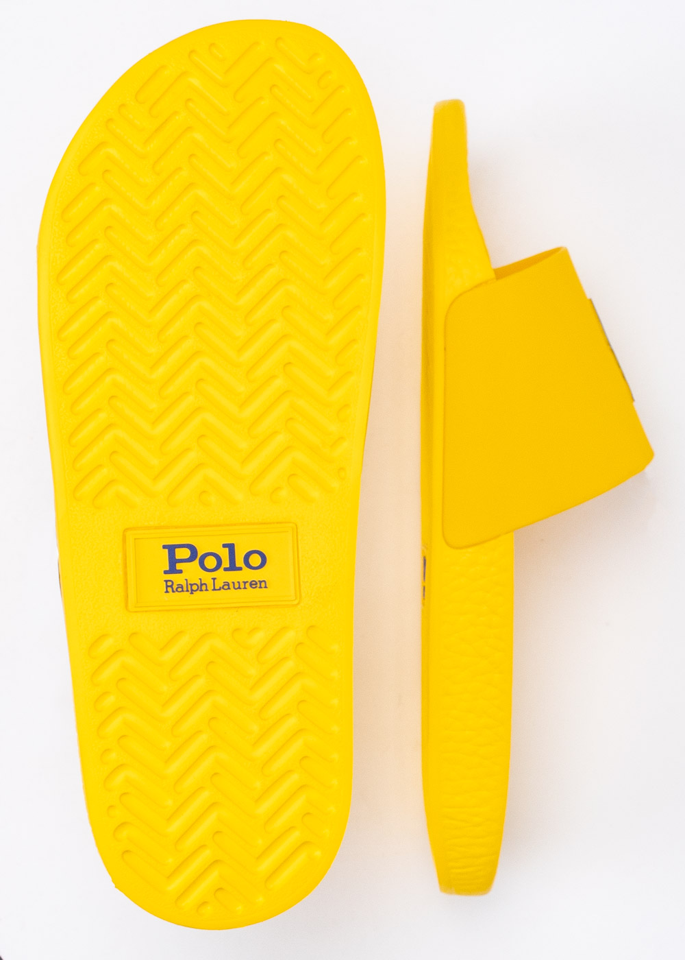 Polo Ralph Lauren Badelatsche P Slide/ Cb in Gelb für Herren Herren Schuhe Sandalen Pantoletten und Zehentrenner 