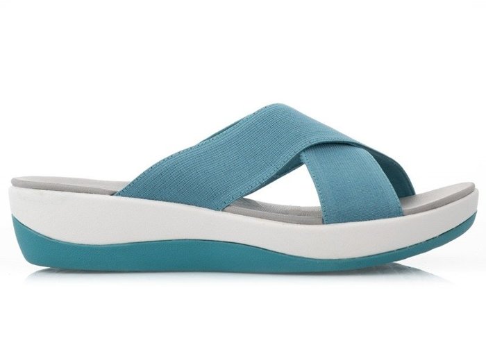 Clarks Arla Elin  Aqua - Klapki (261409794)