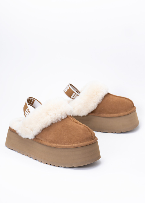 Damen Hausschuhe Braun UGG W FUNKETTE