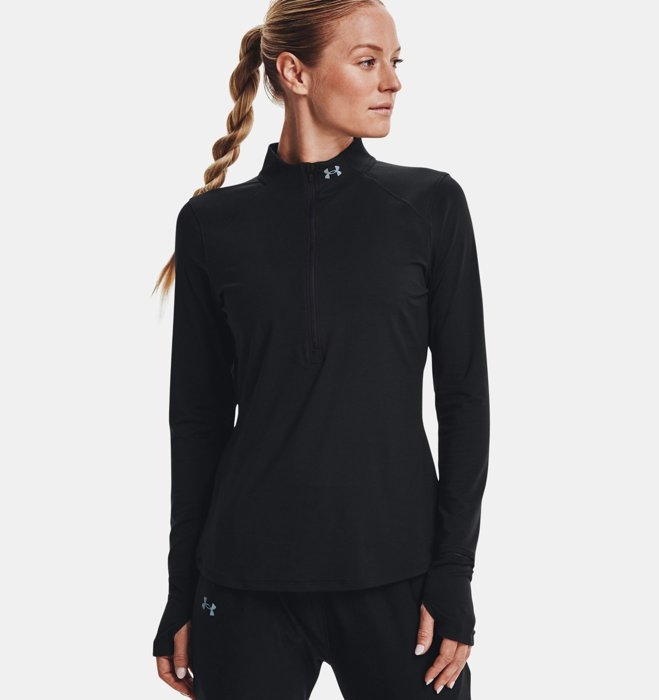 Damen Longseleeve UNDER ARMOUR UA QUALIFIER RUN 2.0 1/2 ZIP 1365632-001 