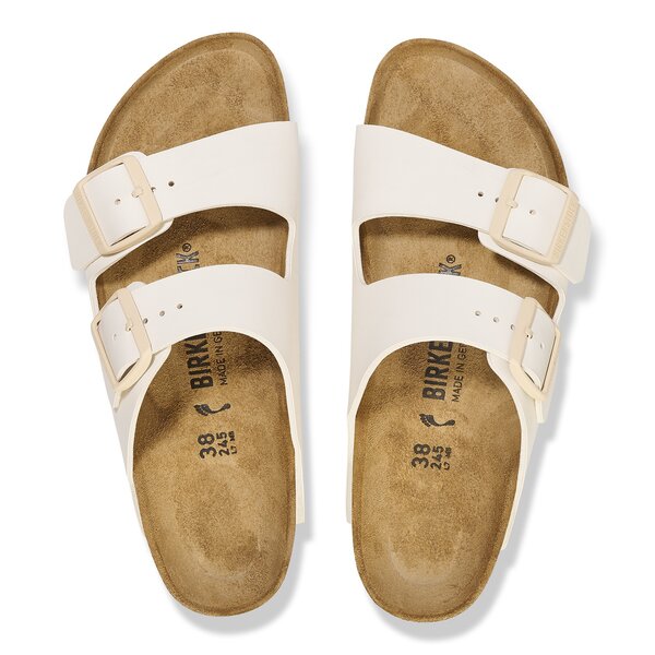 Damen Pantoletten BIRKENSTOCK ARIZONA BF EGGSHELL  