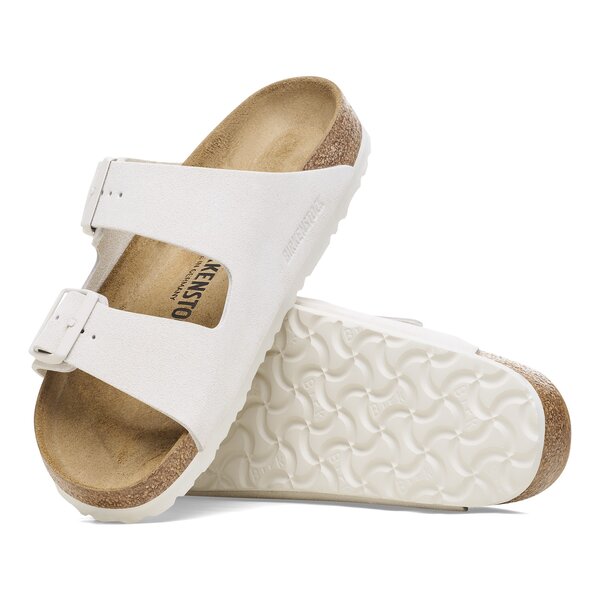 Damen Pantoletten BIRKENSTOCK ARIZONA LEVE ANTIQUE WHITE  