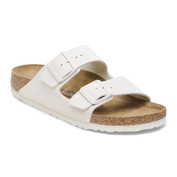 Damen Pantoletten BIRKENSTOCK ARIZONA LEVE ANTIQUE WHITE  