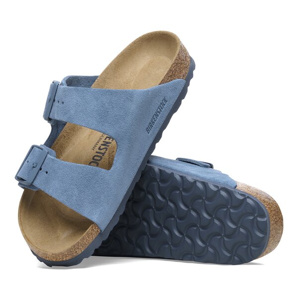 Damen Pantoletten BIRKENSTOCK ARIZONA LEVE ELEMENTAL BLUE  