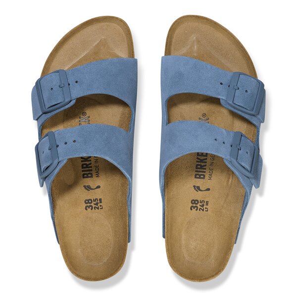 Damen Pantoletten BIRKENSTOCK ARIZONA LEVE ELEMENTAL BLUE  