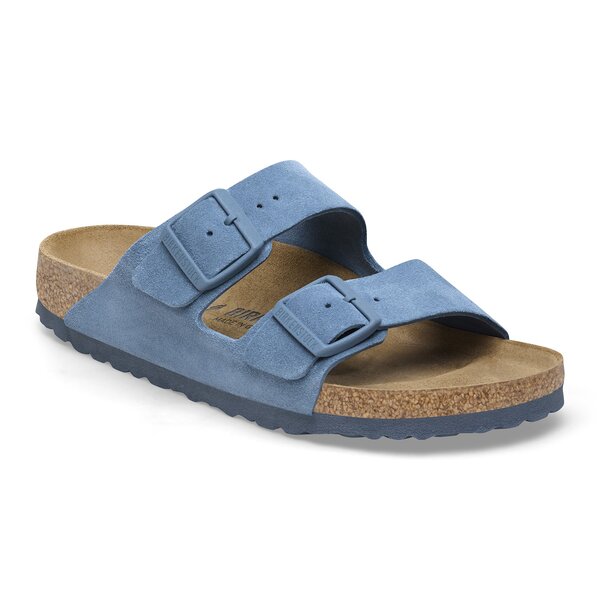 Damen Pantoletten BIRKENSTOCK ARIZONA LEVE ELEMENTAL BLUE  