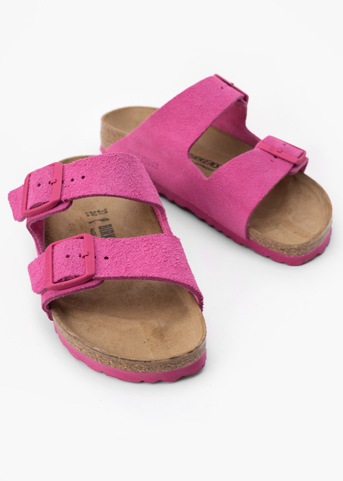 Damen Pantoletten BIRKENSTOCK ARIZONA LEVE FUCHSIA TULIP