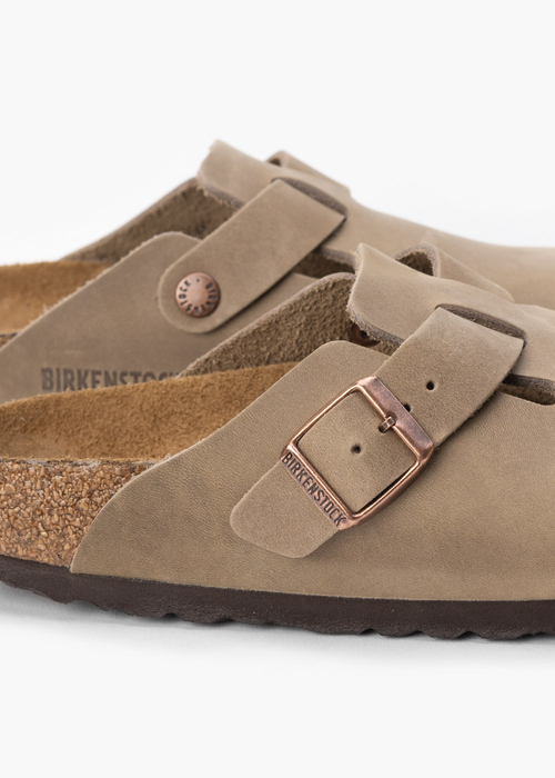 Damen Pantoletten BIRKENSTOCK BOSTON SFB LEOI TABACCO BROWN