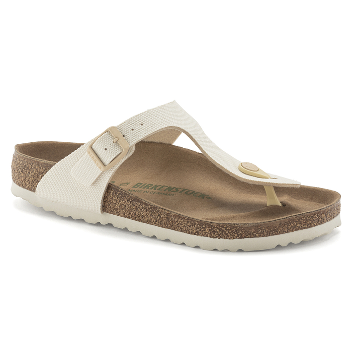 Damen Pantoletten Birkenstock Gizeh Vegan  Textile