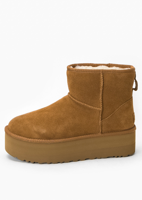 Damen Schneestiefel Braun UGG W CLASSIC MINI PLATFORM