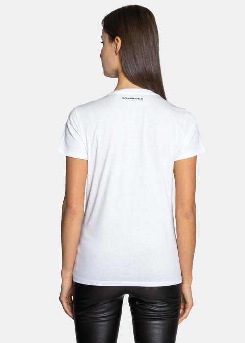 Damen T-Shirt Karl Lagerfeld Boucle Karl Profile (216W1703-100)