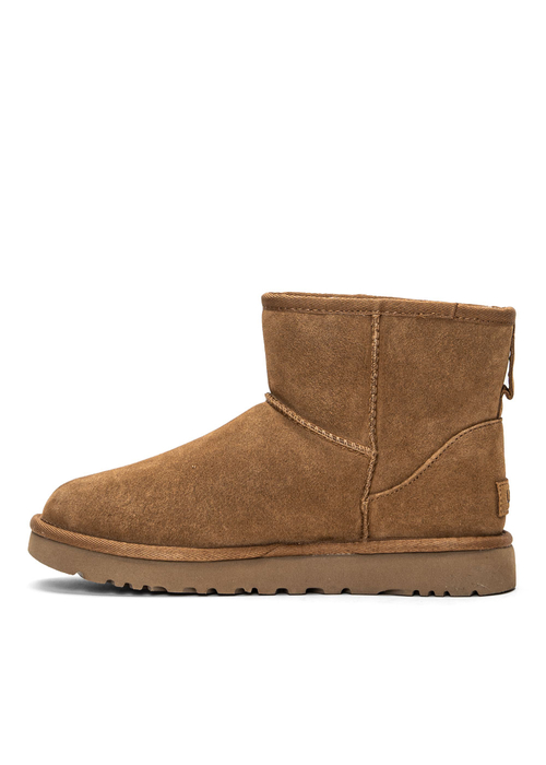 Damen Winterschuhe Braun UGG Classic Mini Side Logo