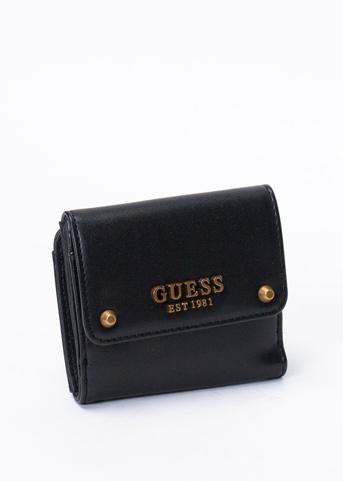 Damengeldbörse Schwarz GUESS AMANTEA SLG CARD & COIN PURSE