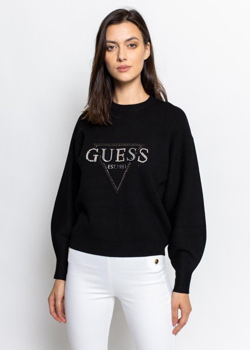 Guess Beatrice RN LS Sweater (W1YR0QZ26I0-JBLK)