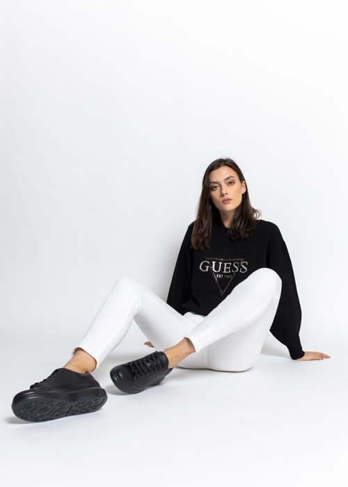 Guess Beatrice RN LS Sweater (W1YR0QZ26I0-JBLK)