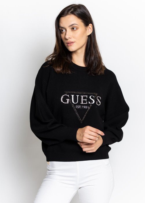 Guess Beatrice RN LS Sweater (W1YR0QZ26I0-JBLK)