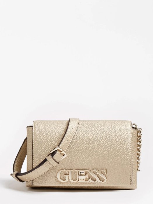 Guess Uptown Chic Mini Crossbody (HWMG7301780-GOL)