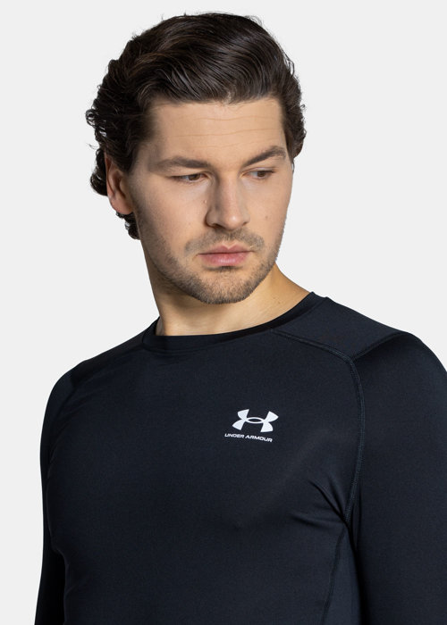 Herren Langarmshirt Under Armour HeatGear Schwarz