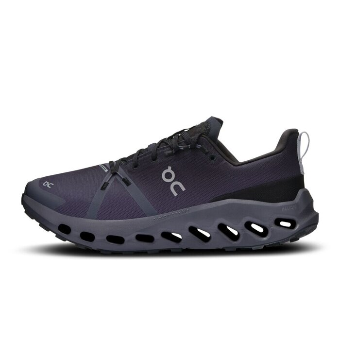 Herren Laufschuhe ON CLOUDSURFER TRAIL WATERPROOF BLACK | ECLIPSE