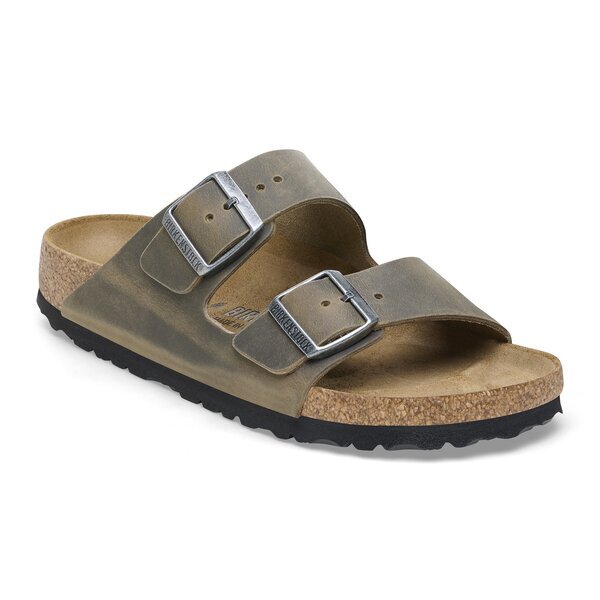 Herren Pantoletten BIRKENSTOCK ARIZONA LEOI FADED KHAKI  