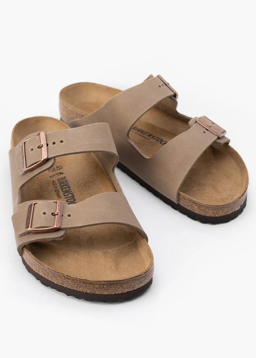 Herren Pantoletten BIRKENSTOCK ARIZONA LEOI TABACCO BROWN