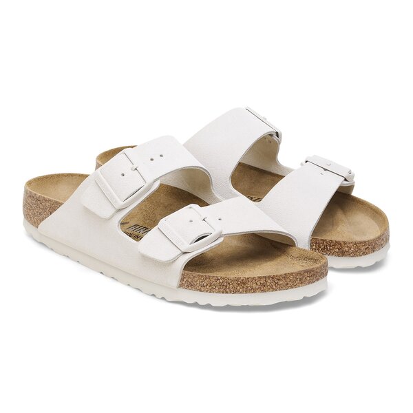 Herren Pantoletten BIRKENSTOCK ARIZONA LEVE ANTIQUE WHITE