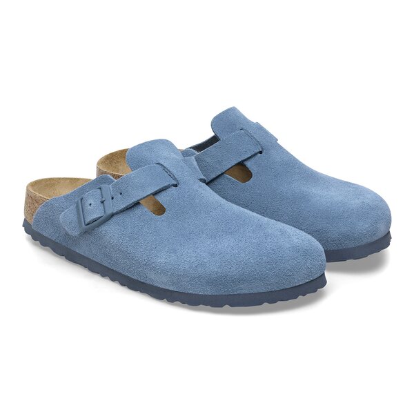 Herren Pantoletten BIRKENSTOCK BOSTON LEVE ELEMENTAL BLUE  