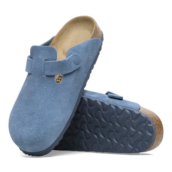 Herren Pantoletten BIRKENSTOCK BOSTON LEVE ELEMENTAL BLUE  