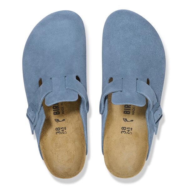 Herren Pantoletten BIRKENSTOCK BOSTON LEVE ELEMENTAL BLUE  