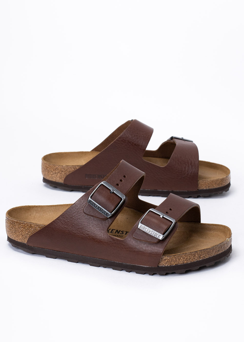 Herren Pantoletten Braun Birkenstock Arizona LE Vintage Wood Roast