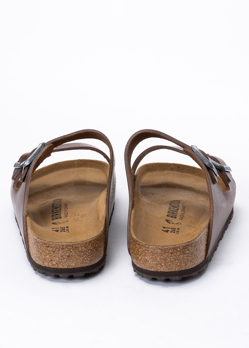 Herren Pantoletten Braun Birkenstock Arizona LE Vintage Wood Roast