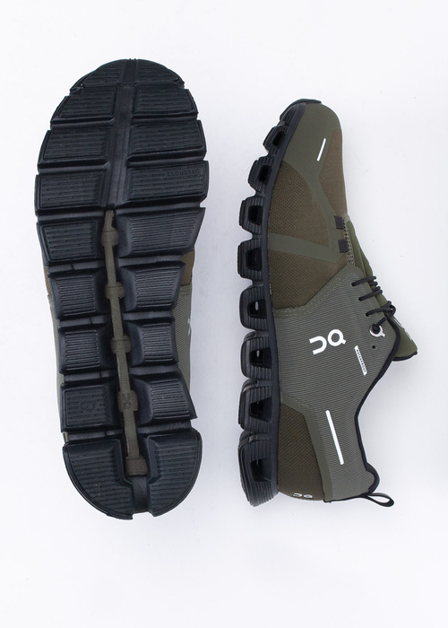 Herren Sneaker Olive ON Cloud 5 Waterproof