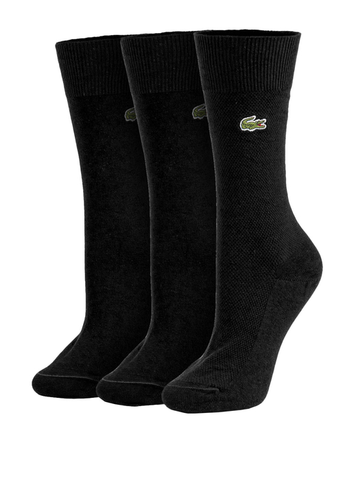 Herren-Socken Lacoste im 3er-Pack Schwarz