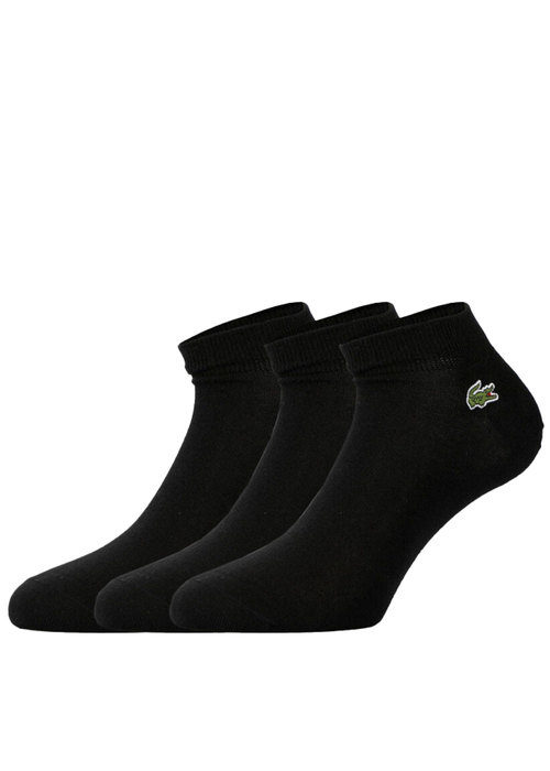 Herren-Socken Lacoste im 3er-Pack Schwarz