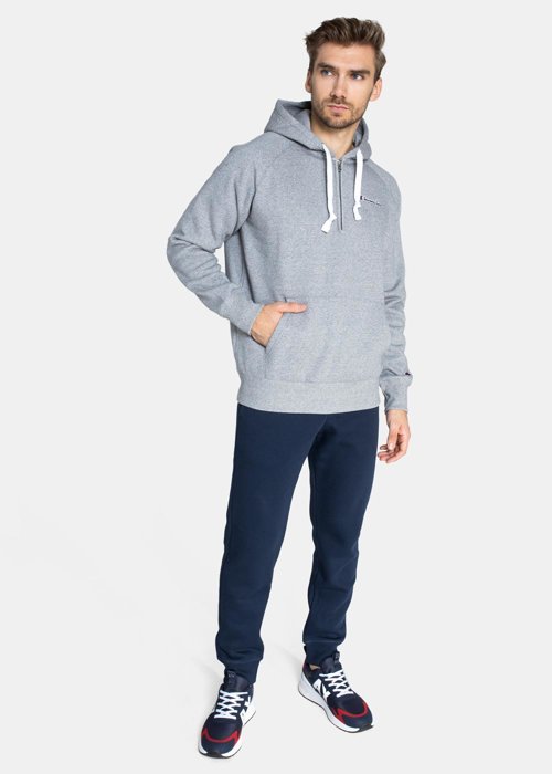 Herren Sweatshirt Champion Organic Cotton Blend Half Zip-Up Script Logo Hoodie (216483-EM525)