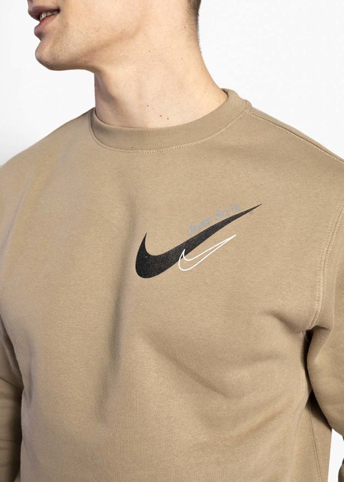 Herren Sweatshirts Beige Nike Sportswear Fleece