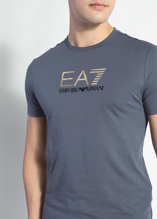 Herren T-Shirt Grau EMPORIO ARMANI EA7 3LPT24 PJM9Z 1977 