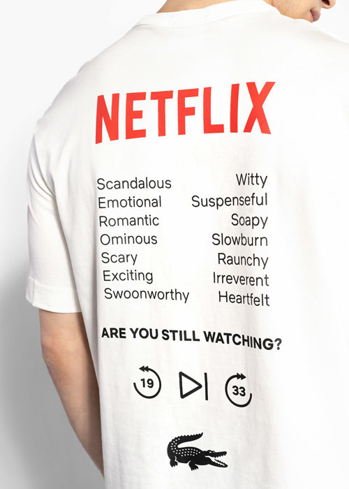 Herren T-Shirt LACOSTE x Netflix T-Shirt