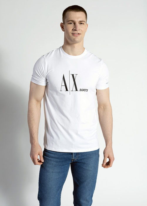 Herren T-Shirt Weiß Armani Exchange 3LZTCZ ZJE6Z 1100