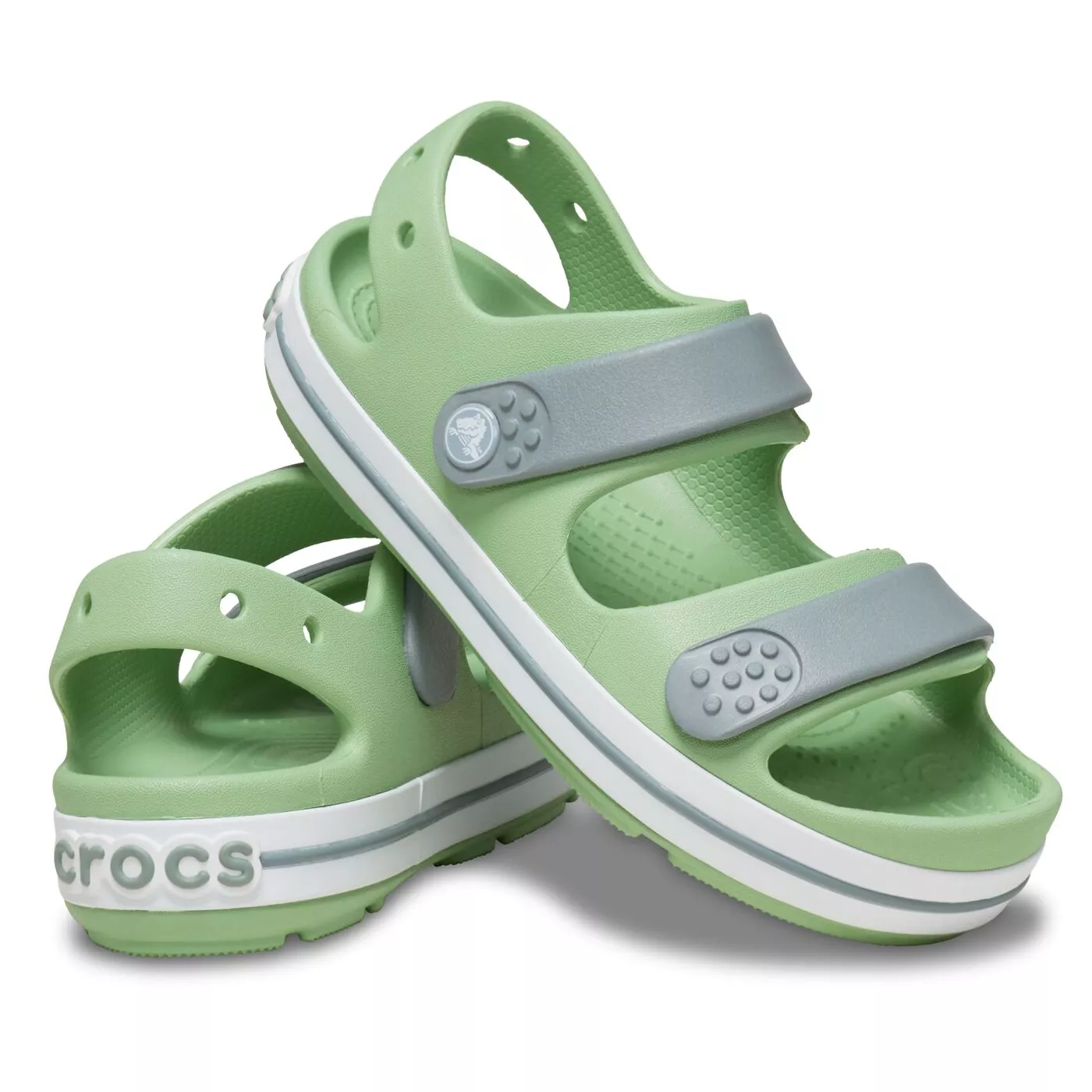 Kinder Sandalen Crocs Crocband Cruiser Sandal K FGr/DGr