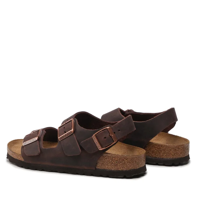 Sandalen für Damen Braun Birkenstock Milano Le