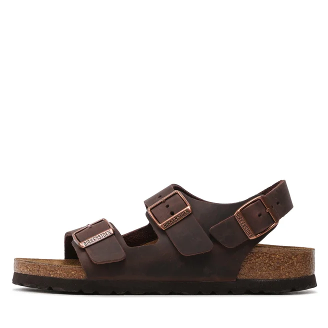 Sandalen für Damen Braun Birkenstock Milano Le