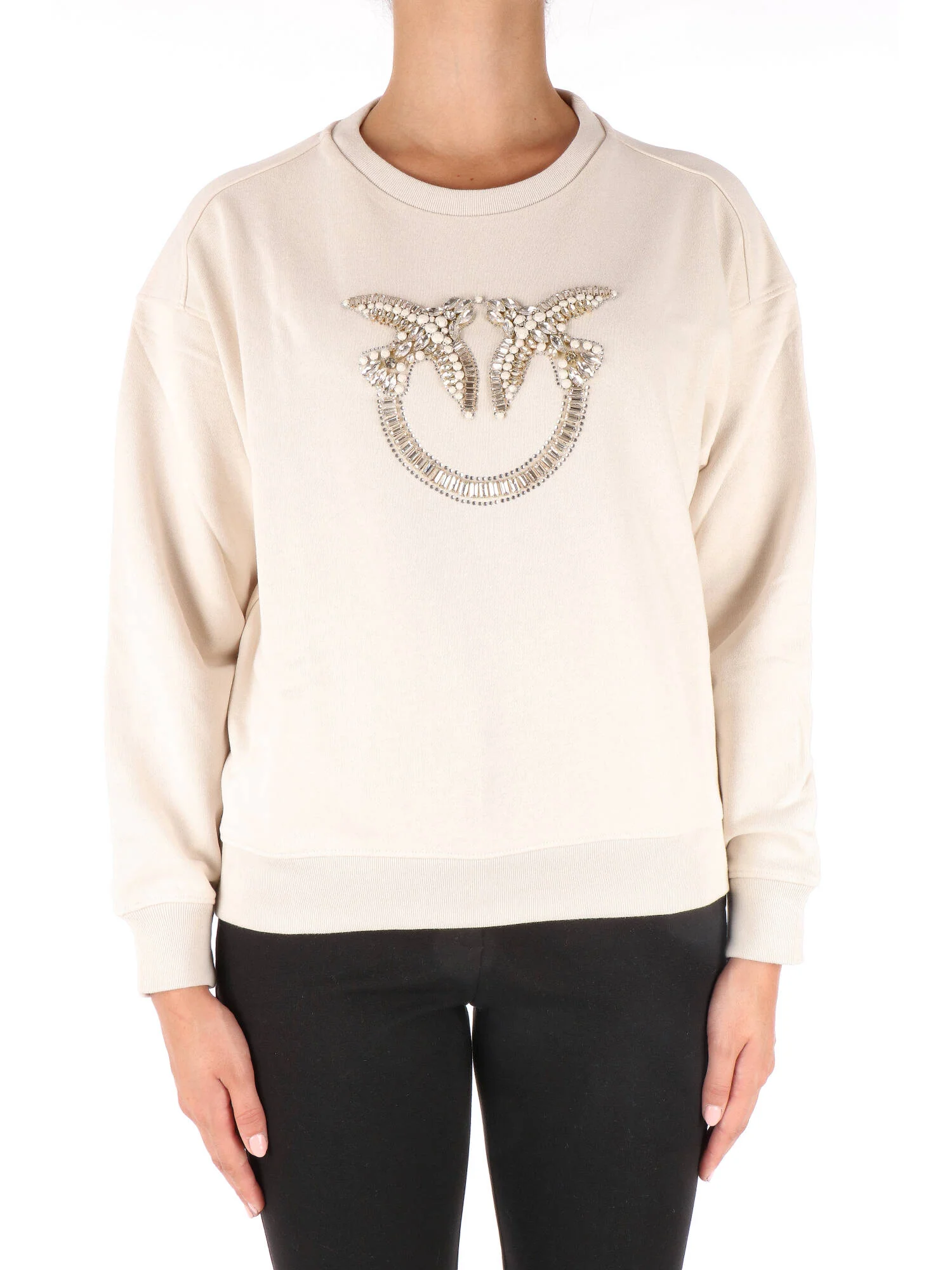 Sweatshirts Damen PINKO NELLY MAGLIA FELPA LOGO BIRD R