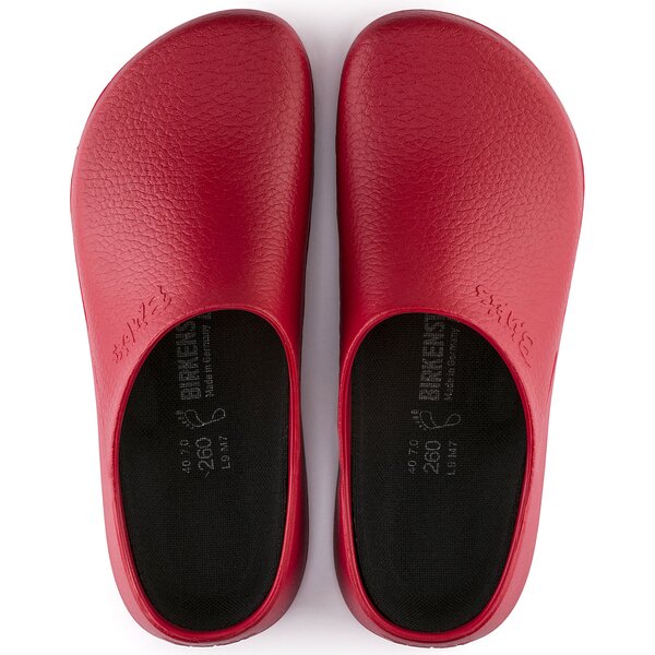 Unisex Pantoletten BIRKENSTOCK SUPER-BIRKI FUSION PU RED  