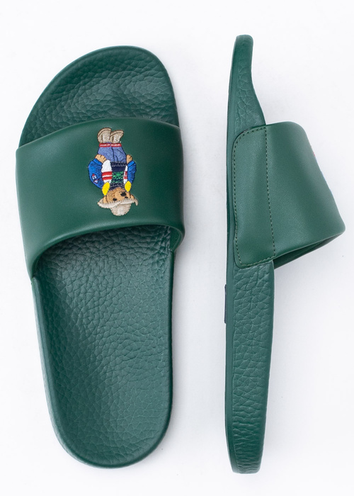 Herren Pantoletten Grün Polo Ralph Lauren Polo Slide 