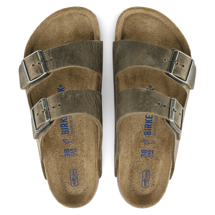 BIRKENSTOCK ARIZONA FL WB FADED Herren Pantoletten khaki